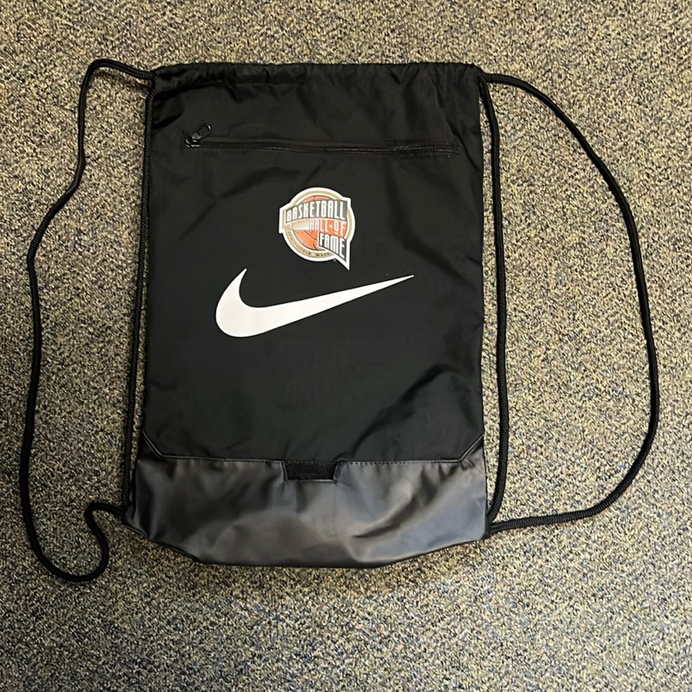 Basketball Hall Of Fame Nike Black Drawstring Bag Brand New 24 H.S invitational